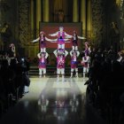 La Moixiganga de Tarragona durant la seva representació a l'església de Sant Agustí.