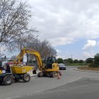 Obres d'asfaltat i carril bici al polígon Agro-Reus.