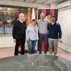 El moment de la renovació de Jordi Garcia a les instal·lacions del Reus Deportiu.
