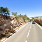 Imatge de l'actual carretera entre Benissanet i Móra d'Ebre