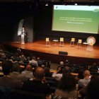 Imatge de la sessió d'aquest dijous de la trobada estatal del Pacte de les Alcaldies celebrada a Tarragona.