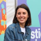 Imatge d'arxiu d'Irene Montero, en un míting a la plaça Josep Maria Huertas de Barcelona