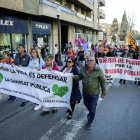 Imatge de la manifestació, convocada per la Plataforma Camp de Tarragona per la Sanitat Pública.