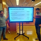 El regidor d'Hisenda, Dani Franquès, amb el coalcalde d'Altafulla, Jordi Molinera.