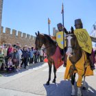 Imatge d'un acte que va tenir lloc ahir en el marc de la Setmana Medieval de Montblanc.