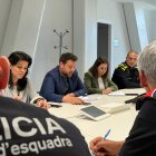 L'alcalde Viñuales coordinant el dispositiu especial.