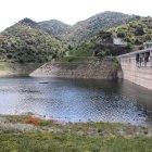 Imatge del pantà de Siurana, al 25%, aquest dimecres.