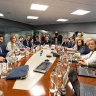 Reunió del comité d'anàlisi de la crisi de l'apagada, a la seu de Red Eléctrica