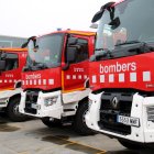 Imatge d'arxiu de diversos camions del cos de Bombers