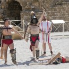 Imatge d'una recreació de gladiadors a l'Amfiteatre en una edició anterior de Tarraco Viva.