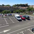 Imatge de l’aparcament municipal Torroja aquest dimecres al migdia.