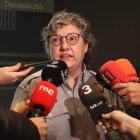La subdirectora general de Coordinació i Gestió d'Emergències, Imma Solé, en una atenció als mitjans