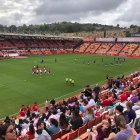 Imatge del Nou Estadi Costa Daurada abans del partit Contra el CD Lugo