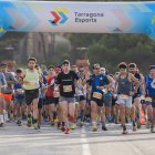 Moment de la sortida de la 4a Trail Tarragona a la platja de l’Arrabassada