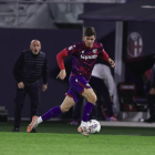 Estanis Pedrola en la semifinal de Coppa Itàlia contra l'Empoli.