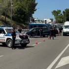 Control dels Mossos a la sortida de l'AP-7 de Tarragona en el marc de l'operatiu Kanpai.