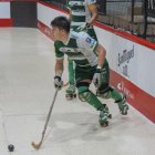 El jugador del Calafell Joaquin Olmos durant un duel d’aquesta temporada.