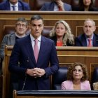 El president del govern espanyol, Pedro Sánchez, durant la sessió de control al Congrés.