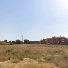 Part dels terrenys a desenvolupar, a tocar de la zona ja construïda.