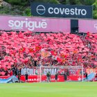 Imatge del Nou estadi amb l agrada de Gol Nord plena.