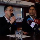 Jordi Ferré junt al president de l’AEH, Francesc Pintado.