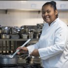 Jenny Mieres a les cuines de l’Institut d’Hostaleria i Turisme de Cambrils.