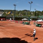 Imatge d'un partit del Campionat d’Espanya de Veterans i Veteranes al Club Tennis Tarragona.