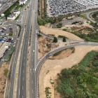 Imatge dels treballs als accessos.