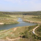 Imatge de l'embassament del Gaià, des de la presa, aquest dimecres.