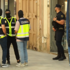 Imatge del dispositiu policial a Montblanc.