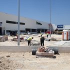 Imagen de cómo se encuentran las obras del nuevo centro comercial de Tarragona.