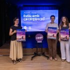 Imatge de la roda de premsa celebrada ahir.