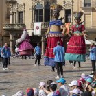 El gegant Indi es va tornar a mostrar en públic després de la seva reconstrucció facial.
