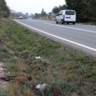 Imatge d'arxiu de febrer de 2024, quan l'impacte contra un porc senglar va provocar la mort d'un motorista a ka TV-3141 a Tarragona
