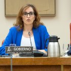 La ministra de Sanitat, Mónica García, aquest dimarts al Congrés.