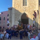 Imatge de la tradicional Processó en honor al patró dels pescadors.