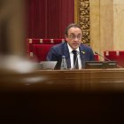 El president del Parlament, Josep Rull, durant el ple