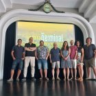 Responsables, col·laboradors i participants del festival en la presentació que es va fer ahir a Tarragona.