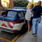 Moment de la detenció del lladre de coure.
