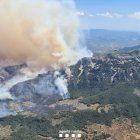 Incendi forestal a la zona de Paüls.
