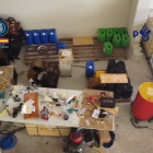 Imatge del laboratori de droga sintètica a Amposta.