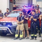Minut de silenci al parc de Granollers pel bomber que ha perdut la vida a l'incendi del Baix Ebre.