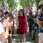 L’alcaldessa de Reus, Sandra Guaita, durant l’acte de balanç de mig mandat del PSC