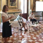Un instant de la darrera sessió de treball del projecte 'Soulfood' celebrada al Palau Bofarull de Reus.