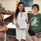 L'alcaldessa de Cornudella de Montsant, Meritxell Cardona, després del ple municipal.