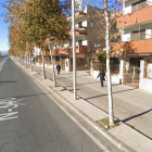 Imatge del punt afectat per una fuita de gas a la carretera de València de Tarragona.
