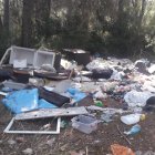Imatge de l'abocador il·legal al barri de Sant Salvador de Tarragona.