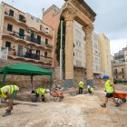 Amb els treballs es pretén que els visitants puguin distingir les diferents capes superposades gràcies a l’ús de graves i elements explicatius.