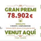 La persona premiada ha encertat els cinc números i el complementari.