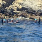 L'equip de Swim for ELA, un cop van aconseguir la fita de creuar l'Estret de Gibraltar.